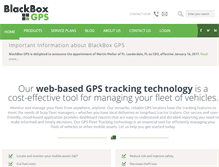 Tablet Screenshot of blackboxgps.com